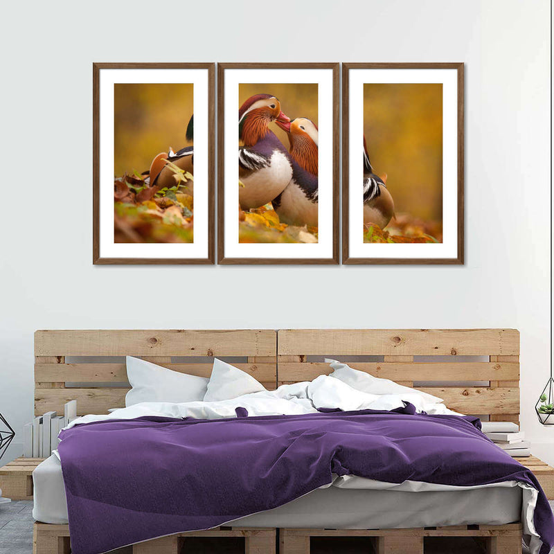 Loving Mandarin Ducks Wall Art