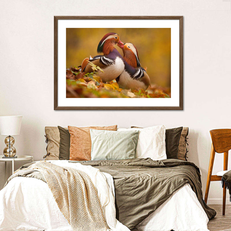 Loving Mandarin Ducks Wall Art