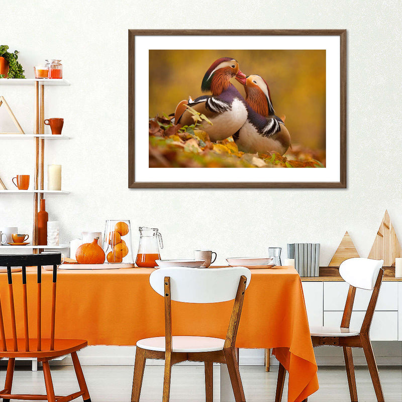 Loving Mandarin Ducks Wall Art
