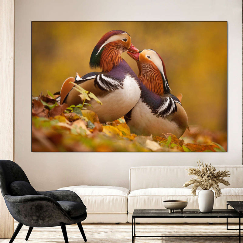 Loving Mandarin Ducks Wall Art