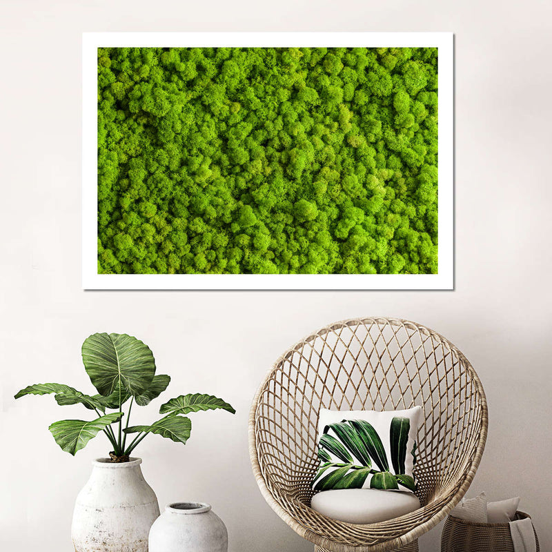 Green Reindeer Moss Wall Art