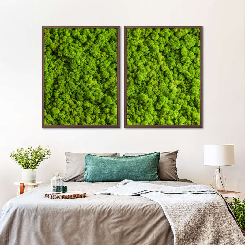 Green Reindeer Moss Wall Art