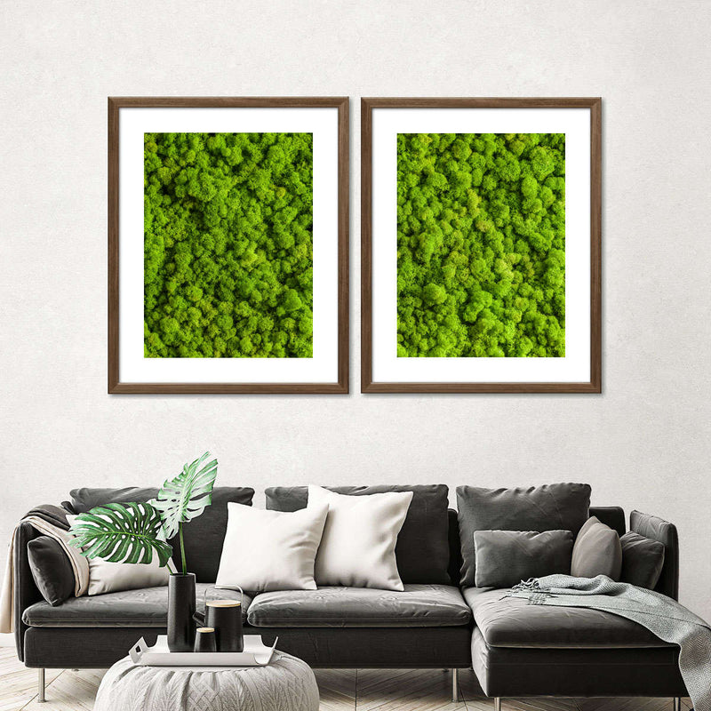 Green Reindeer Moss Wall Art