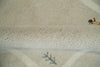 3x5 Beige and Ivory Wool Hand Knotted traditional Vintage Antique Southwestern Tribal Gabbeh | TRDCP38035