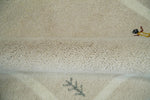 3x5 Beige and Ivory Wool Hand Knotted traditional Vintage Antique Southwestern Tribal Gabbeh | TRDCP38035