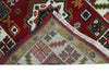 3x8 Runner Hand Knotted traditional Kazak Rust and Ivory Armenian Rug | KZA23