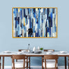 Striped Blue Abstract Wall Art