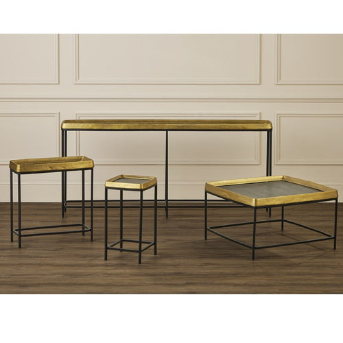Currey and Company Tanay Brass Cocktail Table 4000-0151