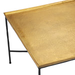 Currey and Company Boyles Brass Cocktail Table 4000-0152