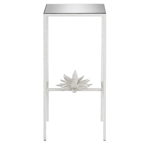 Currey and Company Sisalana White Accent Table 4000-0166
