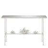 Currey and Company Sisalana White Console Table 4000-0167