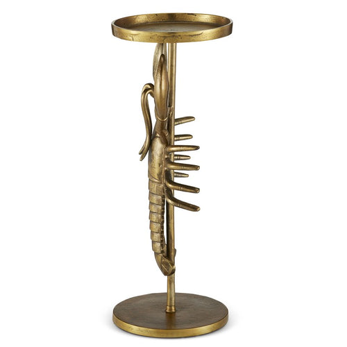 Currey and Company Georgetown Brass Drinks Table 4000-0170