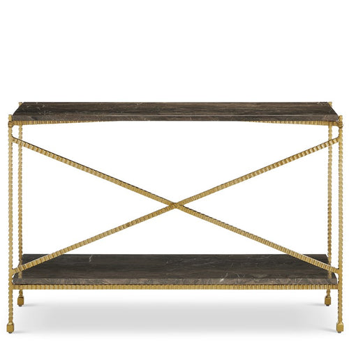 Currey and Company Flying Gold Console Table 4000-0173