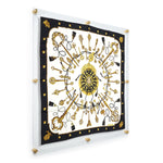 36x36" Floating Clear Acrylic Scarf Frame (Frame Size 40x40")