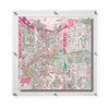36x36" Floating Clear Acrylic Scarf Frame (Frame Size 40x40")