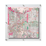 36x36" Floating Clear Acrylic Scarf Frame (Frame Size 40x40")