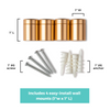 Double Panel Acrylic Floating Wall Frames - CHOOSE YOUR SIZE (Silver/Gold)