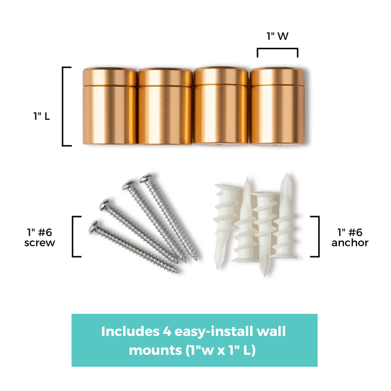 Double Panel Acrylic Floating Wall Frames - CHOOSE YOUR SIZE (Silver/Gold)