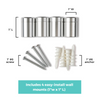 Double Panel Acrylic Floating Wall Frames - CHOOSE YOUR SIZE (Silver/Gold)