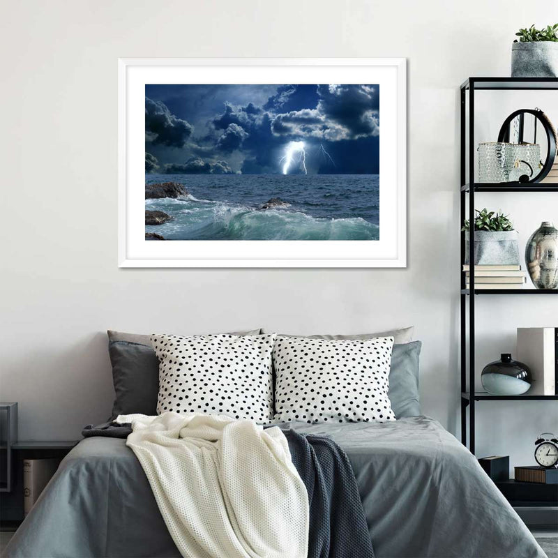 Ocean Storm Bolt Wall Art