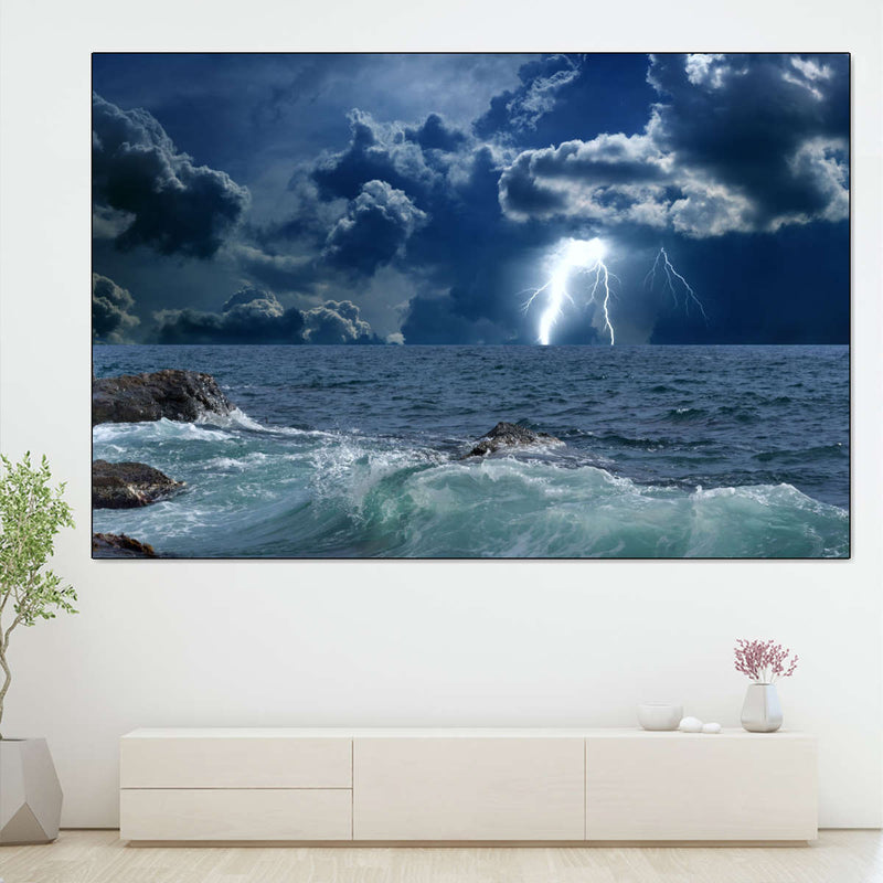 Ocean Storm Bolt Wall Art