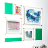 Mondrian 59" Double Panel Wallscape (Choose Your Color or Clear)