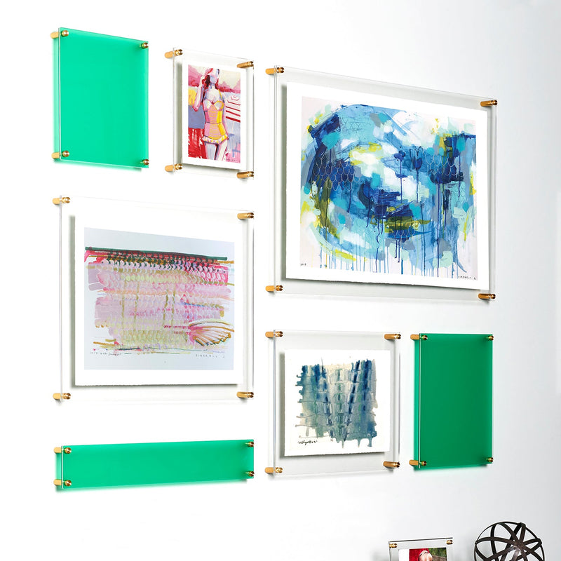 Mondrian 59" Double Panel Wallscape (Choose Your Color or Clear)