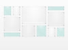 Mondrian 85" Double Panel Wallscape (Choose Your Color or Clear)
