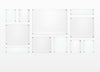 Mondrian 85" Double Panel Wallscape (Choose Your Color or Clear)