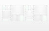 Mondrian 121" Double Panel Wallscape (Choose Your Color or Clear)