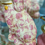Staffordshire Dog Pink Florets Small 41339