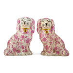 Staffordshire Dog Pink Florets Small 41339