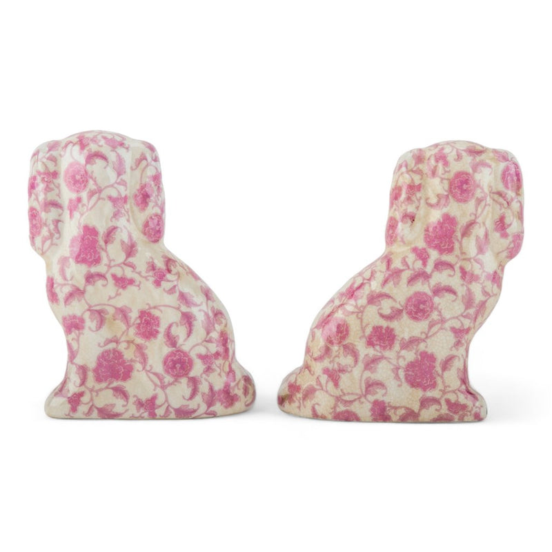 Staffordshire Dog Pink Florets Small 41339