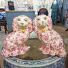 Staffordshire Dog Pink Florets 41340