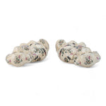 Staffordshire Dogs- Rose Medallion Pair L348