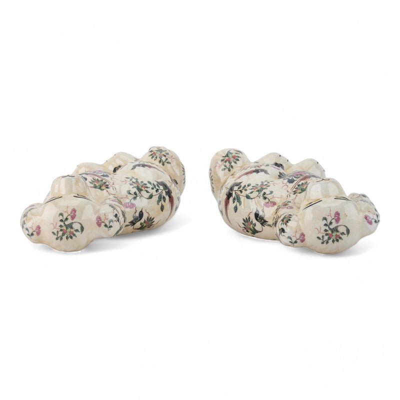 Staffordshire Dogs- Rose Medallion Pair L348