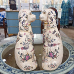 Staffordshire Dogs- Rose Medallion Pair L348