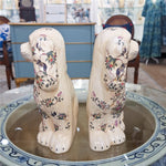 Staffordshire Dogs- Rose Medallion Pair L348