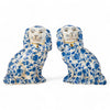 Staffordshire Dog Blue Florets 41381