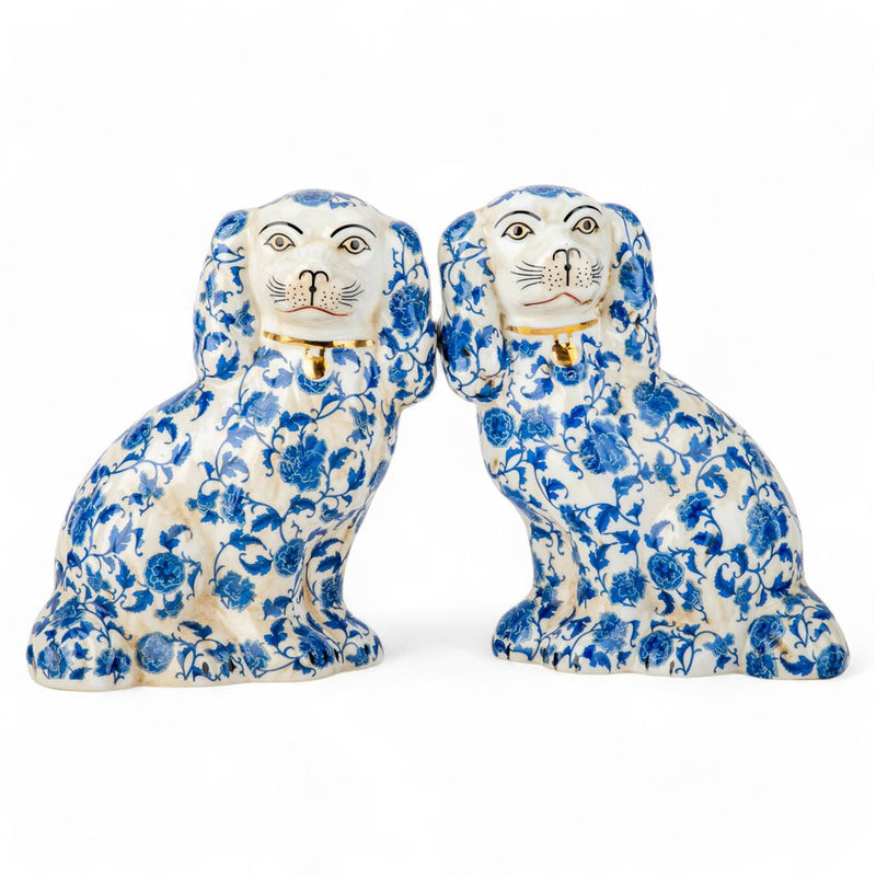 Staffordshire Dog Blue Florets 41381