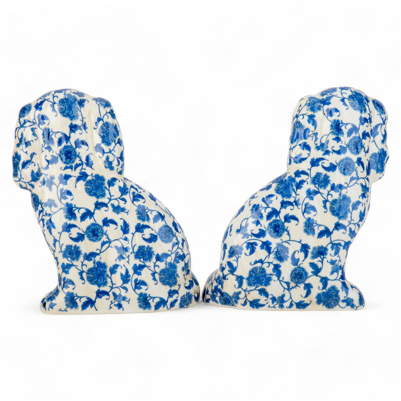 Staffordshire Dog Blue Florets 41381