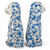 Staffordshire Dog Blue Florets 41381