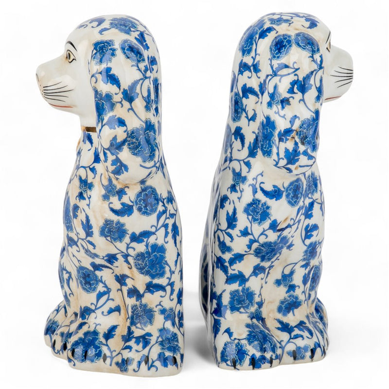 Staffordshire Dog Blue Florets 41381