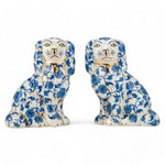 Staffordshire Dog Blue Florets Small 41382