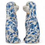 Staffordshire Dog Blue Florets Small 41382