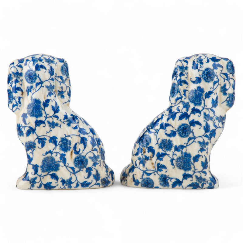 Staffordshire Dog Blue Florets Small 41382
