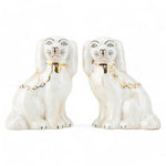 Staffordshire Small Dogs with Gold Chain