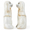 Staffordshire Small Dogs with Gold Chain