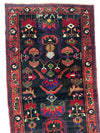 Hand-Knotted Persian Hamadan Runner - 3'6" x 10' | Tribal Wool Rug
