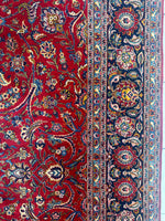 Incredible Persian Kashan All Over Wool Rug 10’2” x 14’